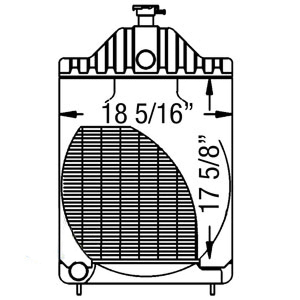 A39344-AIC Radiator w/o Oil Cooler Fitting