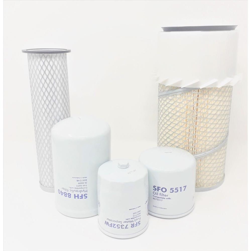 5-Piece Filter Kit Fits Kubota Replaces 15402-32430