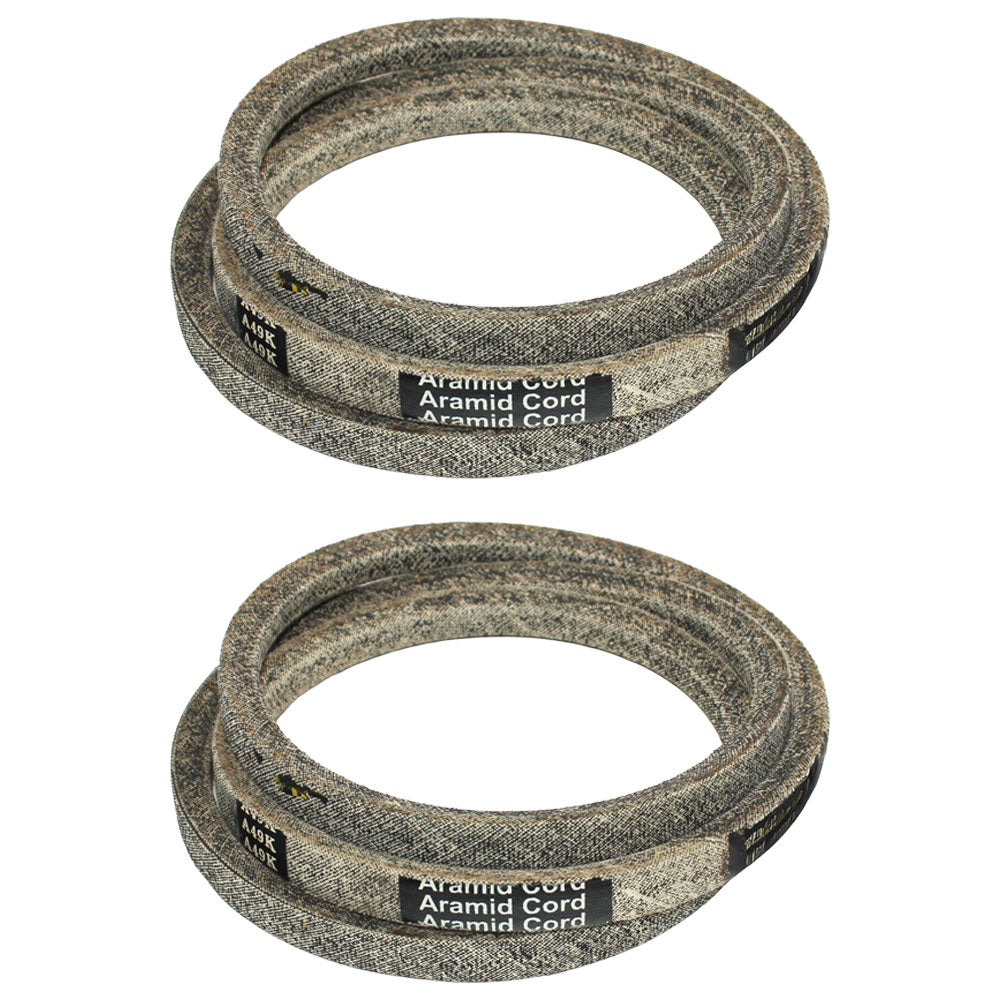 01007015P Qty 2: V-Belt - 1/2" x 51"
 Fits MTD 183-850 (Reel) 184-850 (Reel)