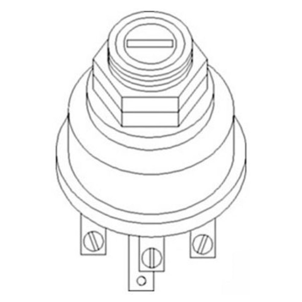 CKS4316 OEM Ignition Key Switch - Fits Case
