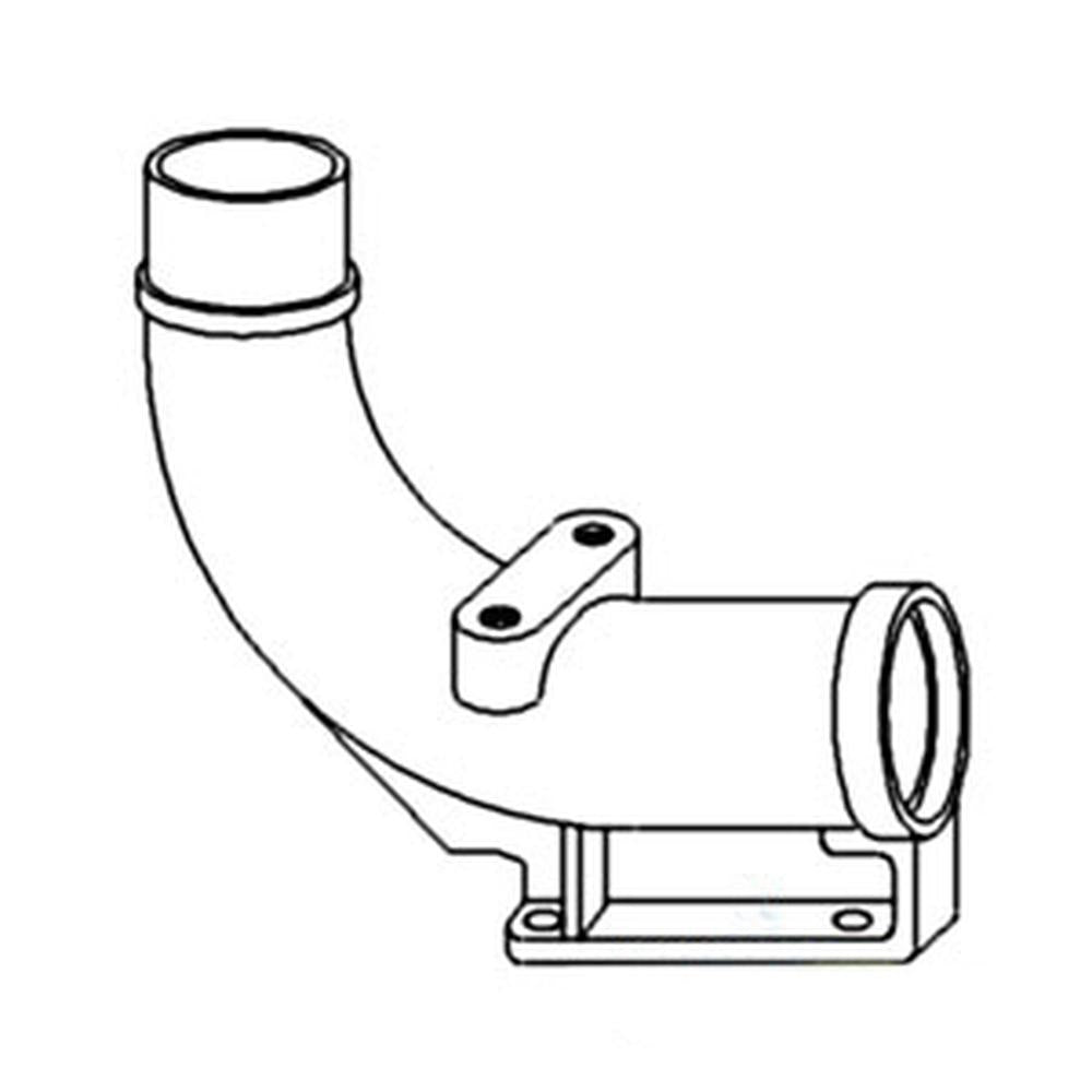 WN-A61265-PEX Elbow, Exhaust Fits Case 1170 1175 1270 1370