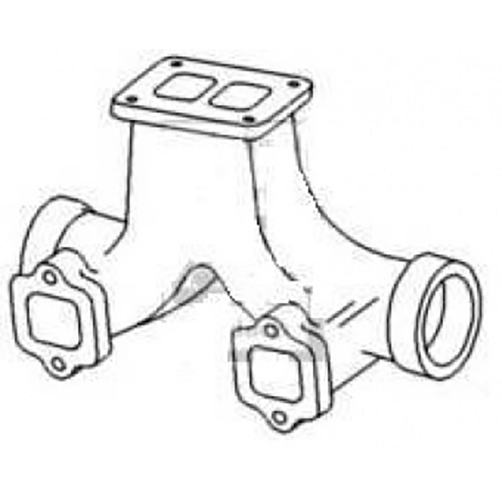 A76322 Exhaust Manifold Center Section Fits Case 2290 2294 2390 2590 ++ Tractors