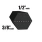 1/2" x 74.4" Made With Aramid Double AA Angle Mower Belts B1SB675 Fits Murray