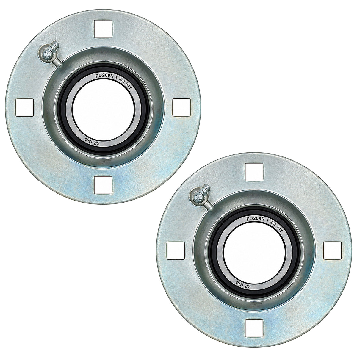 Qty 2: Bearing Kit w/ Flanges & Gaskets Fits Great Plains