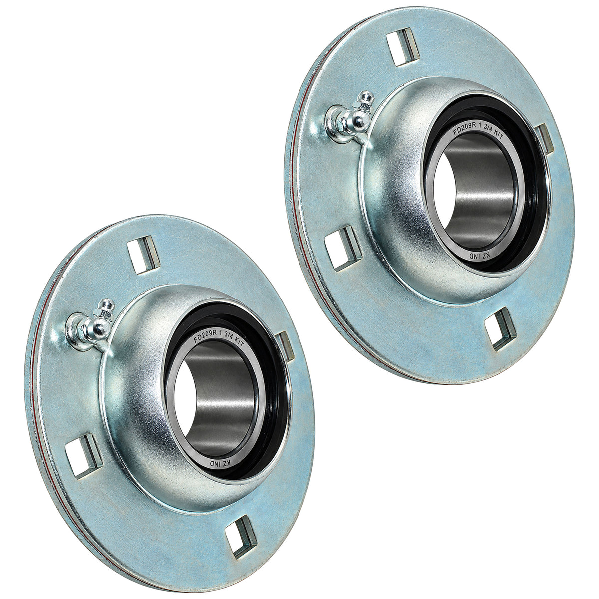 Qty 2: Bearing Kit w/ Flanges & Gaskets Fits Great Plains