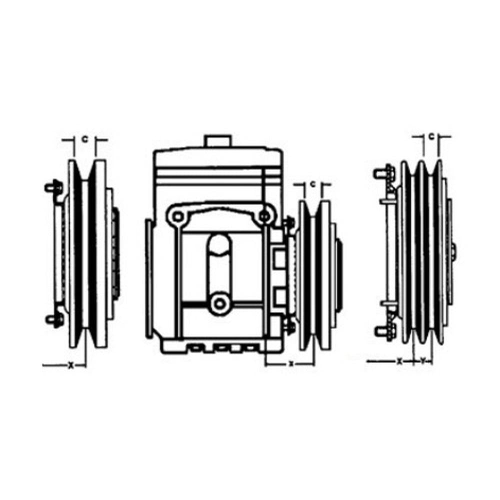 AH85847 Compressor Clutch Fits John Deere