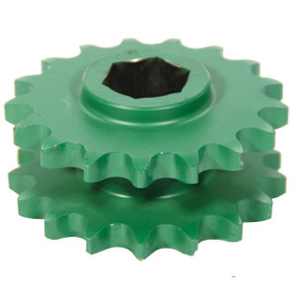 Main Drive Double Sprocket 17/17 Tooth Replacement For Gearbox AE39301 Farmer