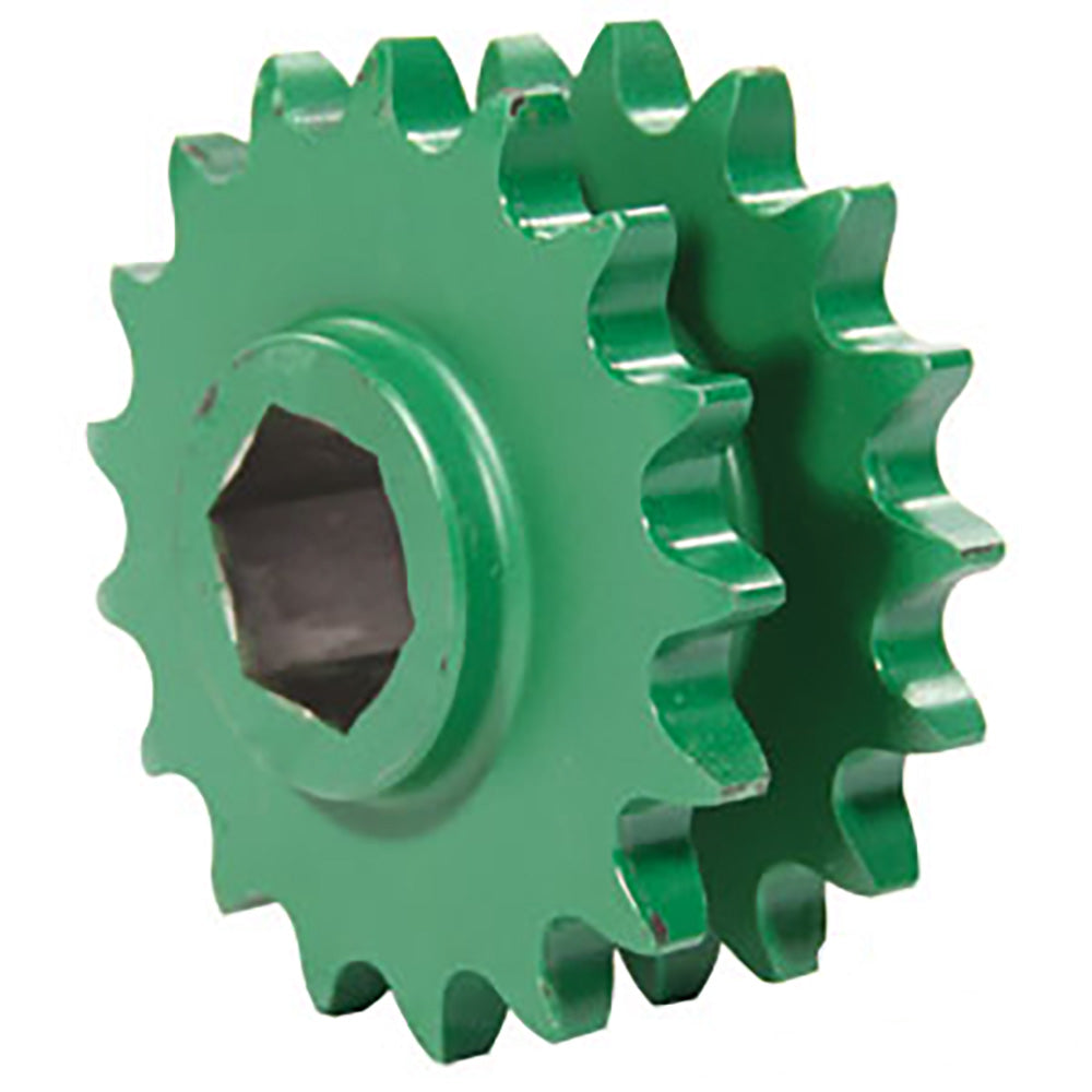 Main Drive Double Sprocket 17/17 Tooth Replacement For Gearbox AE39301 Farmer