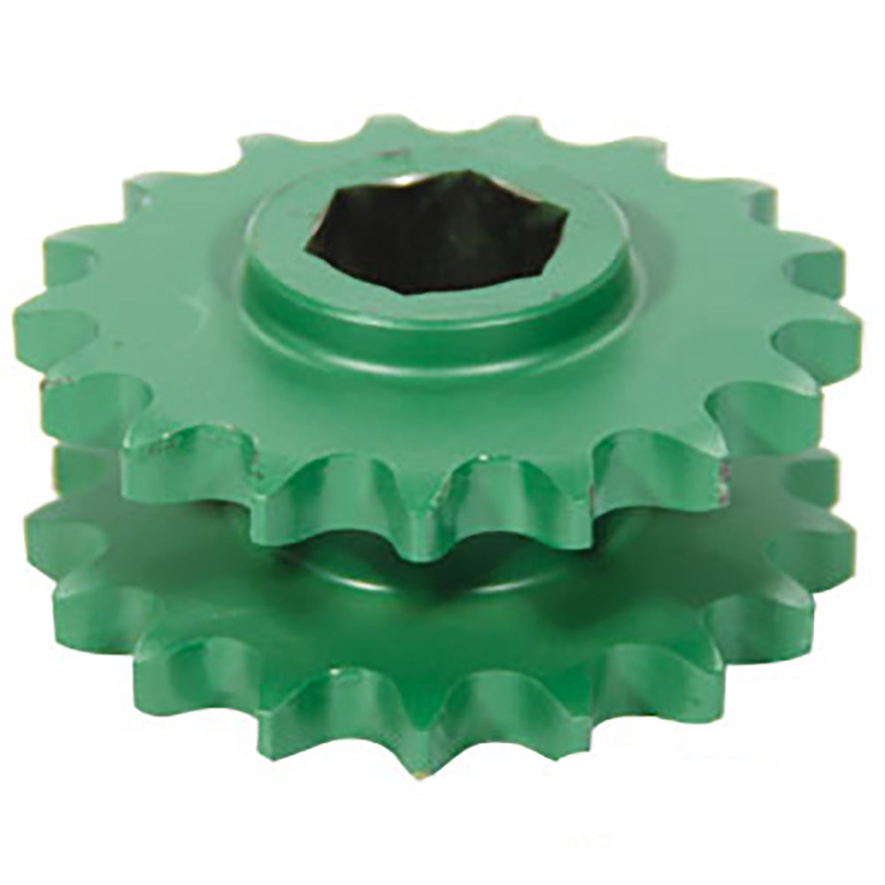 Main Drive Double Sprocket 17/17 Tooth Replacement For Gearbox AE39301 Farmer