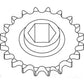 AE39650 Fits John Deere Starter Roll Drive Sprocket 330 335 373 385 430 435