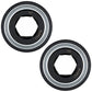 AE46606 Qty 2: Hex Bore Cylindrical Disc Bearing  Fits John Deere 330 335 375