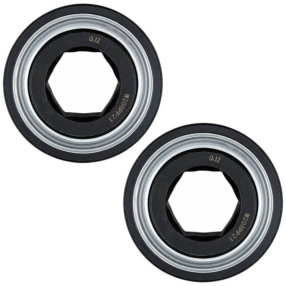 AE46606 Qty 2: Hex Bore Cylindrical Disc Bearing  Fits John Deere 330 335 375