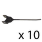 (10) Rubber Mounted Rake Teeth AE24953 AE47389 Fits John Deere 650 640 660 662