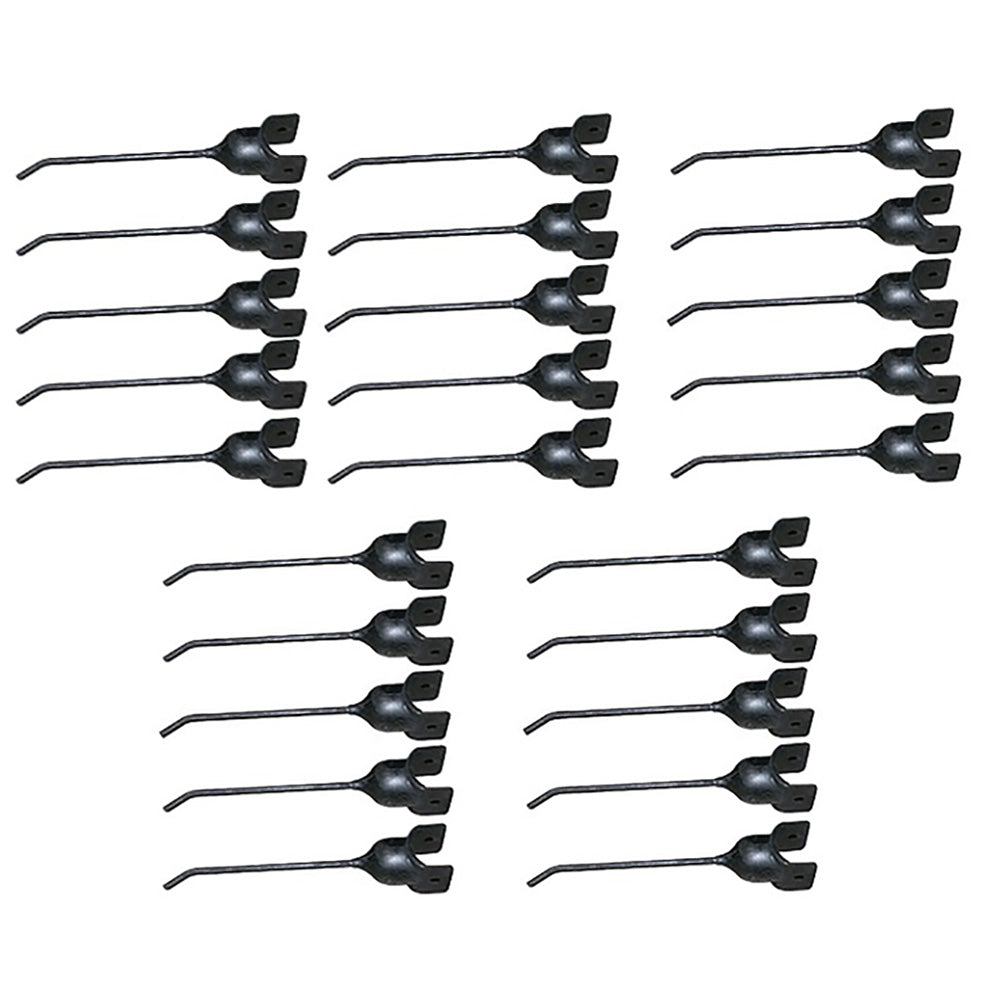 96R4 Qty 25: Rubber Mount Rake Tooth Fits John Deere 54 64 650 652 660 662 670