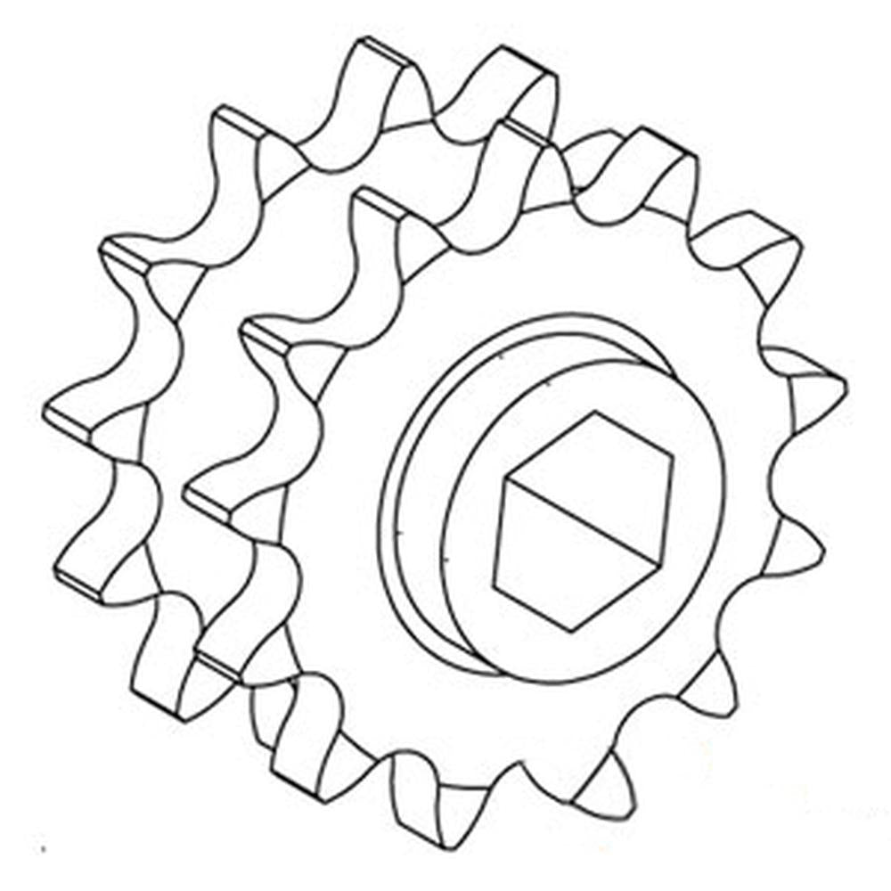 AE74597 New 13 Tooth 80 Chain Double Drive Sprocket Fits John Deere 468 468S 568
