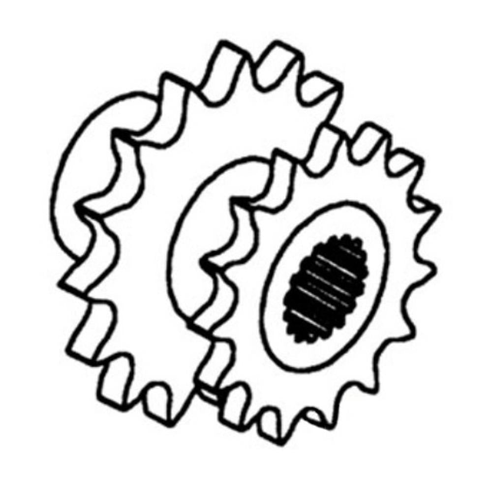 WN-AH115268-PEX Walker, Straw, Drive Sprocket Fits John Deere 7720 8820