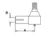 AH75396 New Power Steering Cyl End Fits John Deere Forage Harvester 5200 5400 +