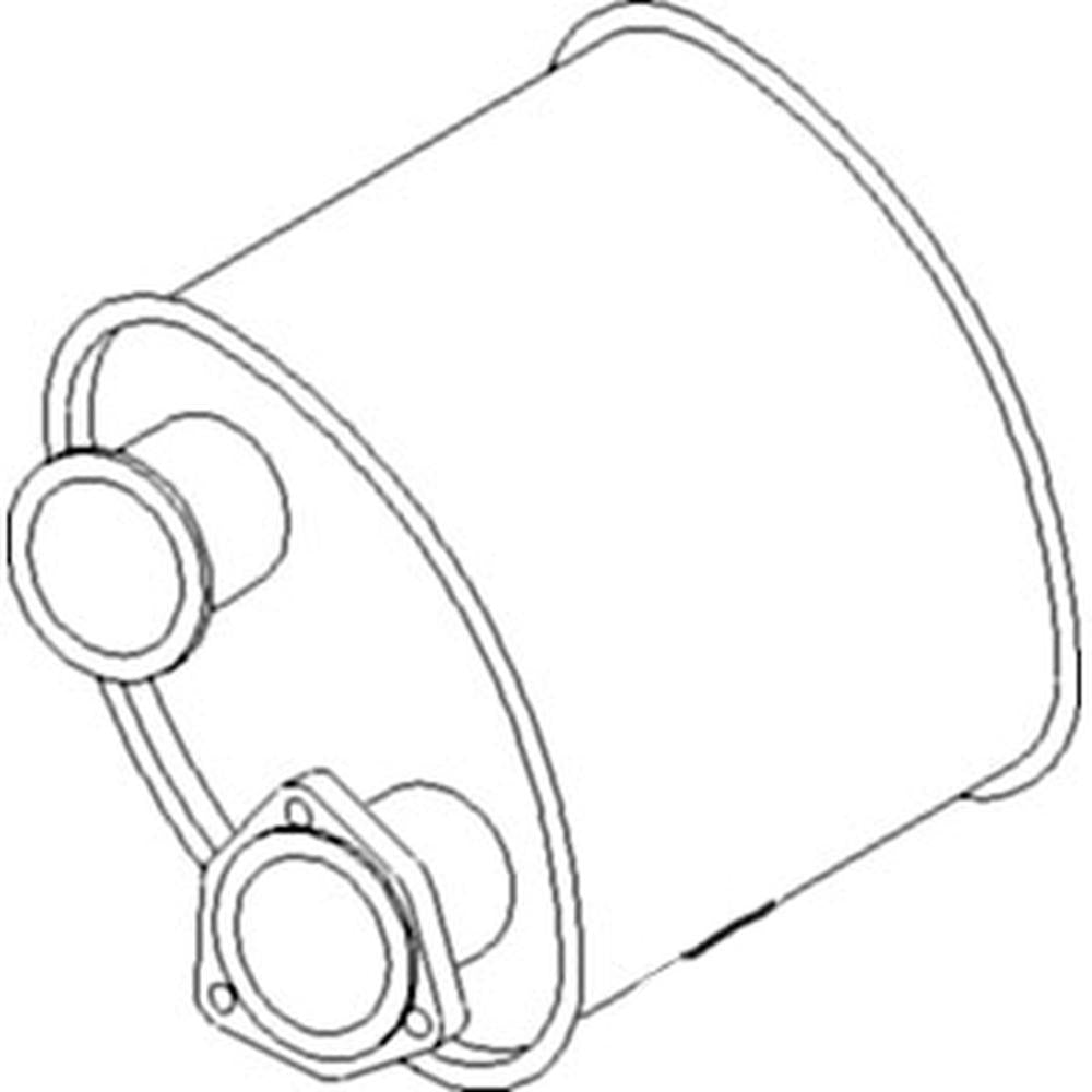 AL78267 Muffler Fits John Deere