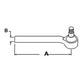 AL110887 Left Hand Outer Tie Rod Fits John Deere
