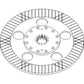 AL162808 Brake Disc Fits John Deere 5045E 5055E 5065E 5075E 5076E 5076EF 5076EL