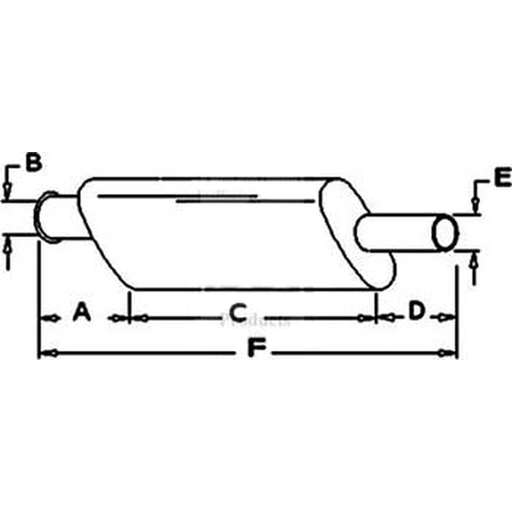 Muffler Fits John Deere 3130 3030 3120 2840 AL24553