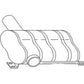 AL31492 Fits John Deere Under Hood Muffler 2355, 2555, 1640, 1840, 20