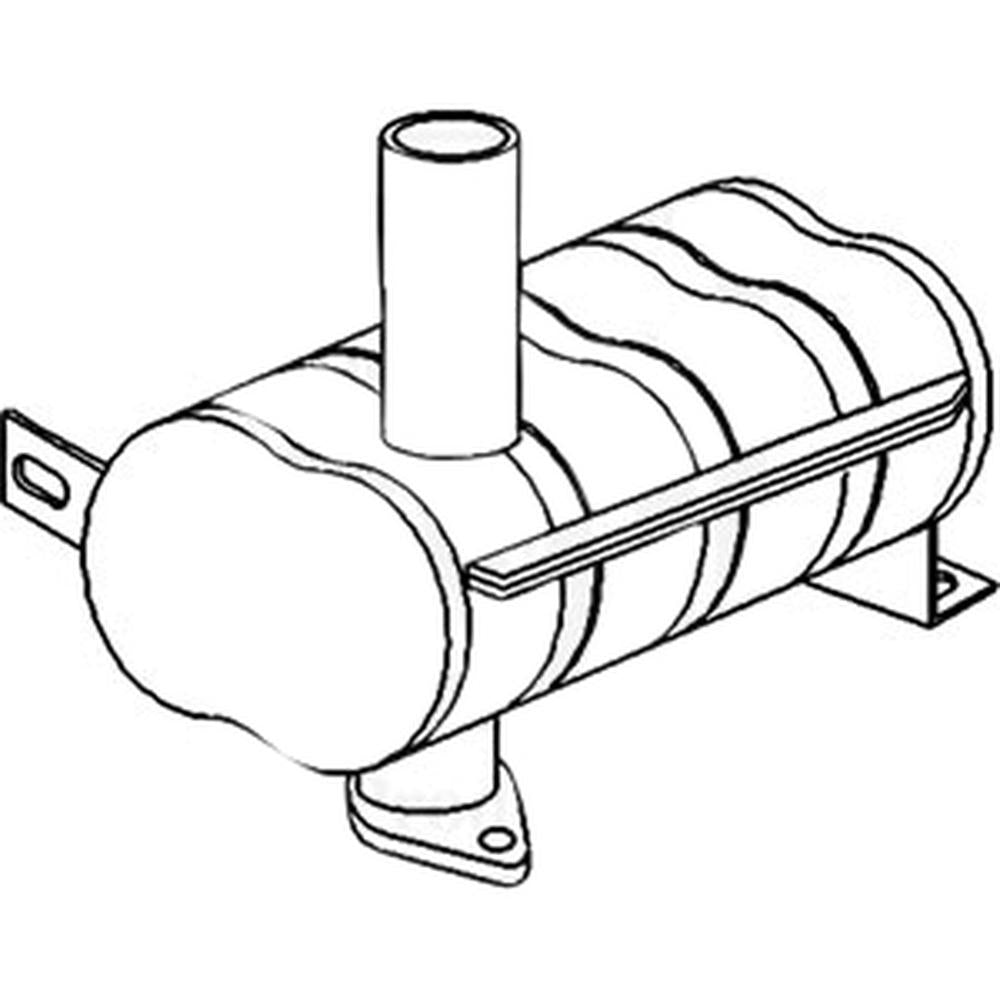 AL31552 Muffler Fits John Deere