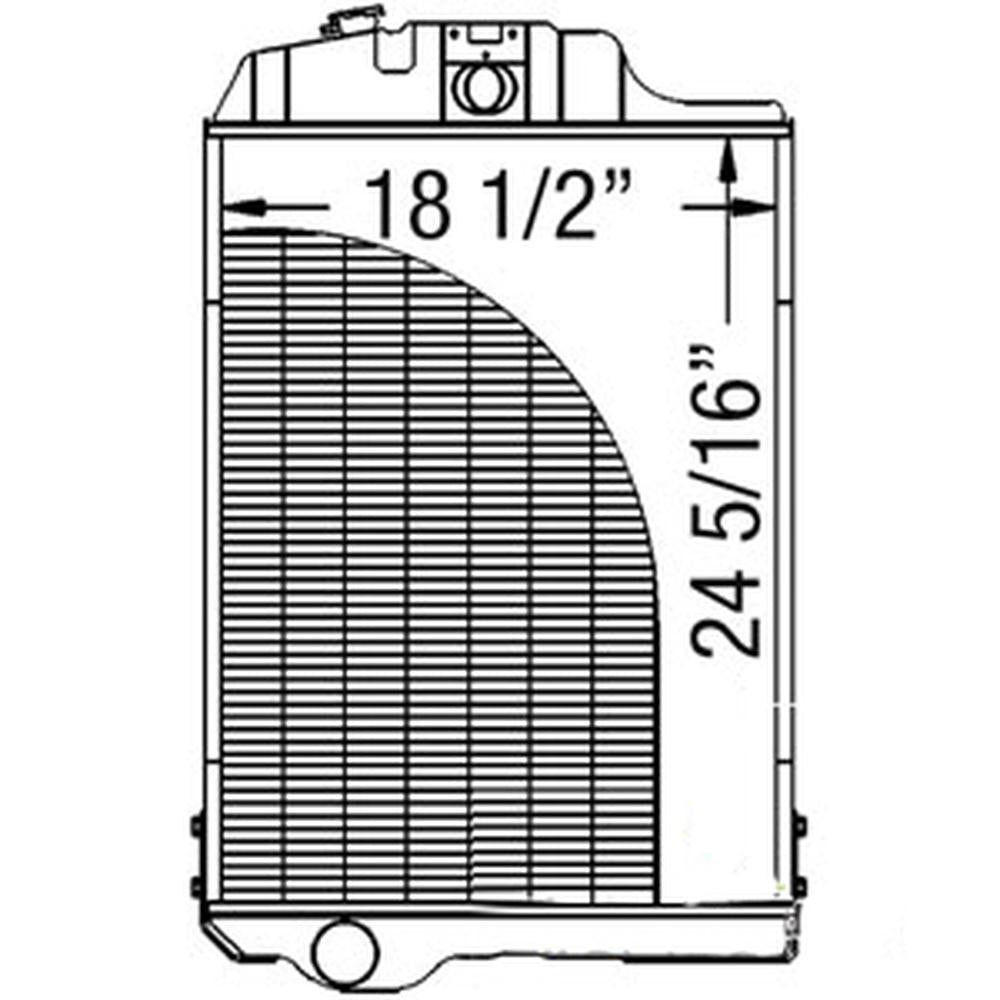 WN-AL37566-PEX Radiator Fits John Deere 2940 2950 3040 3140