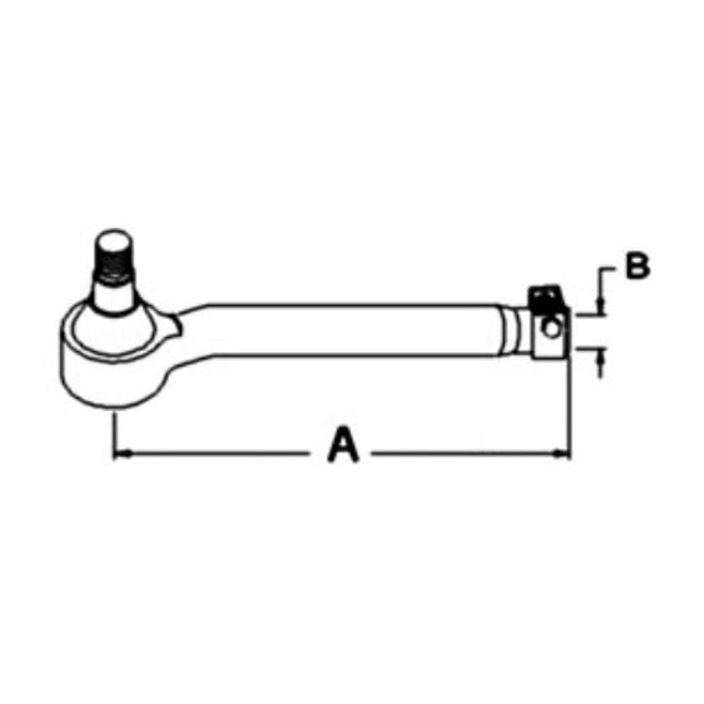 Tie Rod End - Right Hand Fits John Deere 2955 3055 3140 3150 3155 3255 AL68255