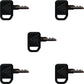 Qty 5: Ignition Key(s) with Plastic Cover Fits John Deere Replaces 1-8777
