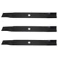 Set of 3 Replacement 72"Mower Blades Fits John Deere M141786 955 855 4310 4210