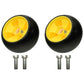 QTY 2: Yellow Deck Gage Wheel
 Fits John Deere Replaces AM115488