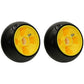 QTY 2: Yellow Deck Gage Wheel
 Fits John Deere Replaces AM115488