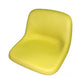 A-AM123666 Yellow Vinyl High Back Seat - Fits John Deere Riding Mowers