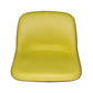 A-AM123666 Yellow Vinyl High Back Seat - Fits John Deere Riding Mowers