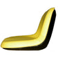 A-AM123666 Yellow Vinyl High Back Seat - Fits John Deere Riding Mowers