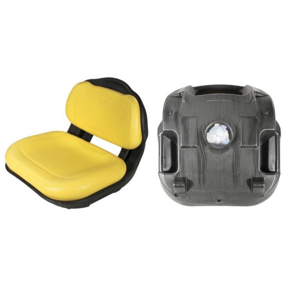 Yellow Seat Assembly Fits John Deere Replaces AM136044