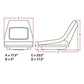 Fits John Deere AM117489 Lawn Mower Seat fits 445, 455, 4010 Compact
