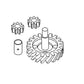 Oil Pump Repair Kit - 9/16" Gears - With Drive Gear Fits Ford 2N 8N 9N APN6600A