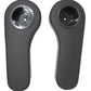 AR-BLK-001 Pair of Rear Seat Armrests w/Cup Holders Fits Universal Products
