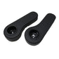 AR-BLK-001 Pair of Rear Seat Armrests w/Cup Holders Fits Universal Products