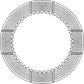 New Clutch Disc Fits Massey Ferguson 30 Indust/Const 1754345M1, 1754345M2