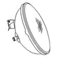 12 Volt Sealed Beam Bulb 40W 4.5" Round