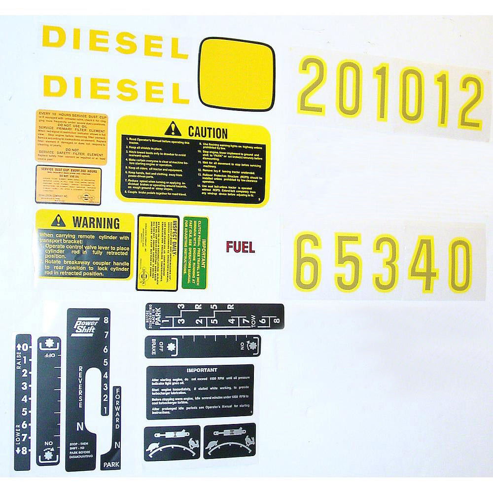 AR34177 Decal Set Fits John Deere 2510 2520 3010 3020 4000 4010 4020 4320 4520