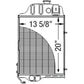 AR65715 Radiator Fits John Deere 1520 2020 2030 2440 2630 2640 ++ Tractors