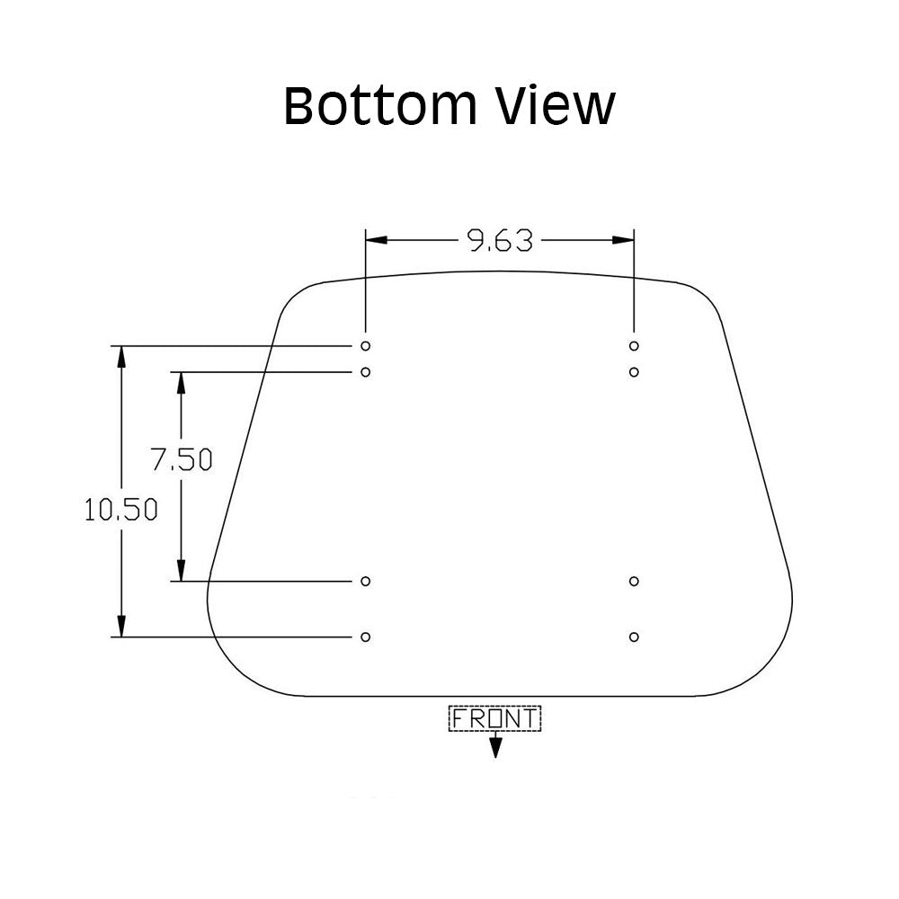 TY15789-BOTTOM Bottom Seat Cushion - Hydraulic Suspension Fits John Deere