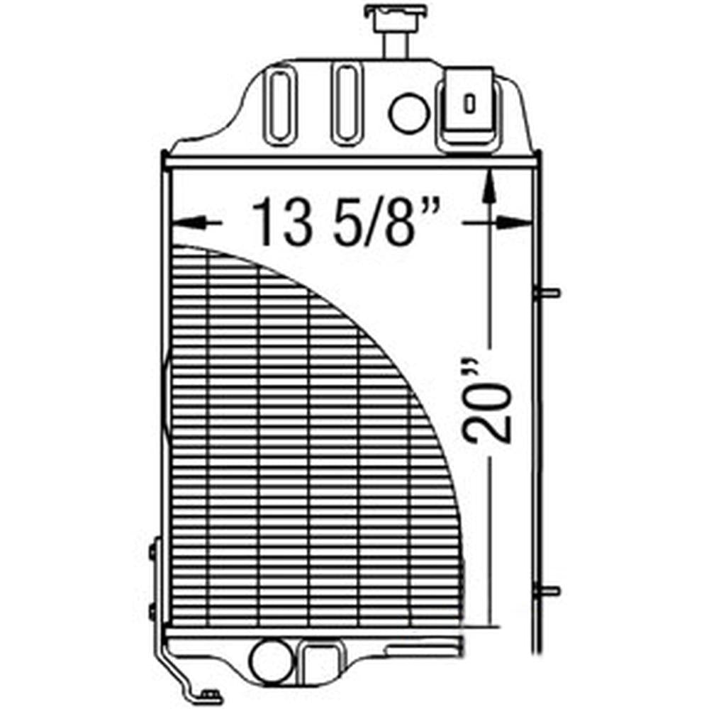 Radiator Fits John Deere 2640 2440 AR90947