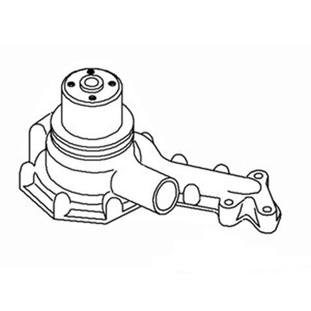 AT11918-R Water Pump with Single Groove Pulley Fits John Deere