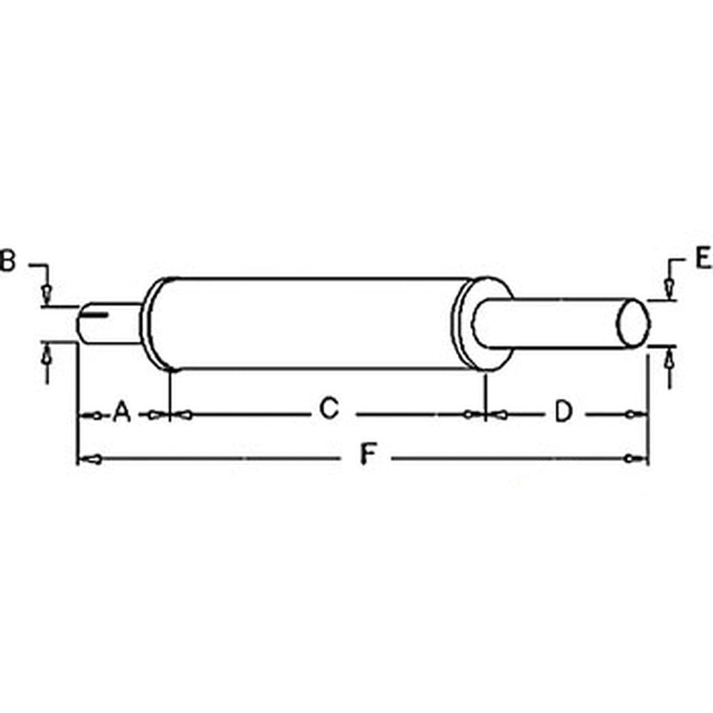 AT13310 Vertical Exhaust Muffler Fits John Deere 1010 2010