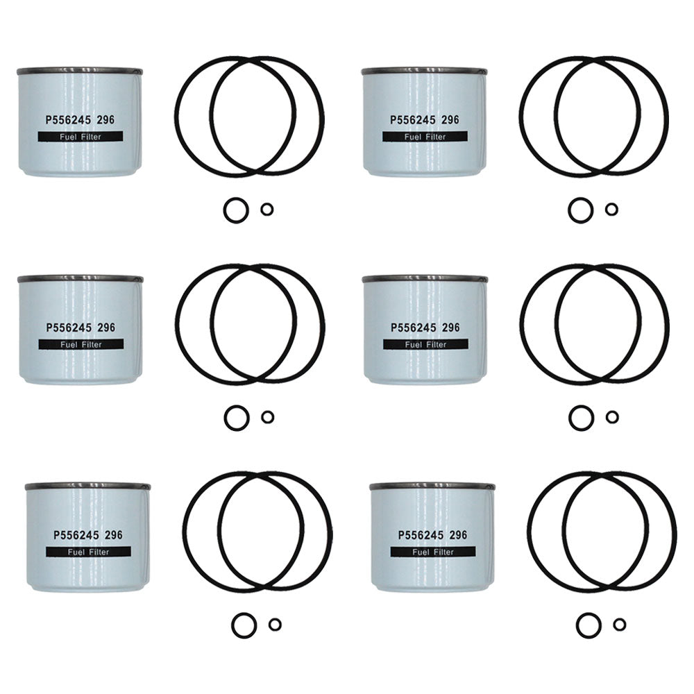 15451-43560 Qty 6: Fuel Filter Fits Kubota M4950 M5500 M5950 M5970 M6030 M6950